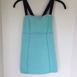 Aqua lululemon tank